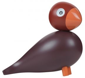 Kay Bojesen DK Singvogel des Jahres 2022 Poppy Höhe 12,5 cm weinrot