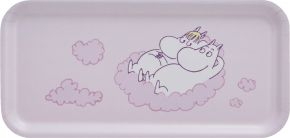 Muurla Mumins in den Wolken Tablett 13x27 cm violett
