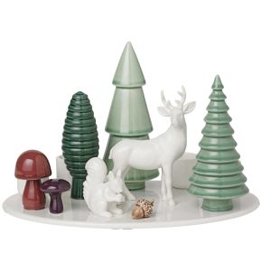 Dottir Nordic Design Winter Stories Advent Kerzenhalter 4 flammig Wald Höhe 14,5 cm