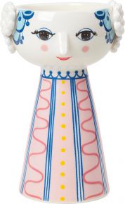 Bjørn Wiinblad Eva Kerzenständer Höhe 14 cm weiß, blau, rötlich