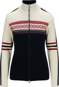 Dale of Norway Damen Merino Strickjacke marine, creme, rosenrot Snønipa