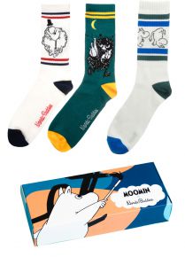 Nordicbuddies Herren Strümpfe Größe 40-45 Geschenkbox 3 Stk. Mumin GB01-G