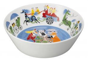 Moomin by Arabia Mumins Friendship Schüssel Ø 23 cm blau, mehrfarbig