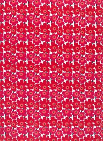 Marimekko Unikko Mini rot weiß Stoff 1x1,4 m