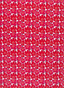 Marimekko Unikko Mini rot weiß Stoff 1x1,4 m