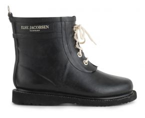 Ilse Jacobsen Damen Gummistiefel low mit Schnüren RUB2