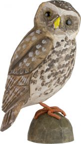 Wildlife Garden DecoBird Steinkauz handgeschnitzt