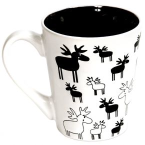 Nordiska Ulrika E. Elch natur schwarz Becher 0,3 l