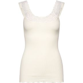 Rosemunde Copenhagen Damen Top U-Ausschnitt Seide mit Spitze Bernadine 100834