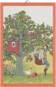 Ekelund Pettersson & Findus Apfelbaum Geschirrtuch (Öko-Tex) 40x60 cm