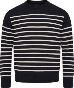 REDGREEN Herren Pullover Rundausschnitt navy, gestreift Jan