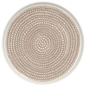 Marimekko Siirtolapuutarha (Schrebergarten) Oiva Teller Ø 20 cm cremeweiß, ton