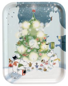 Opto Design Mumins Weihnachtsbaum Tablett 20x27 cm