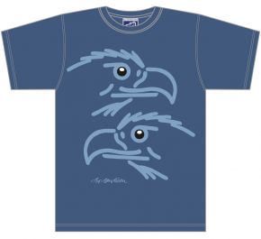 Bo Bendixen Unisex T-Shirt dunkelblau Adler