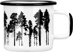 Muurla Nordic Der Wald Tasse / Becher Emaille 0,37 l