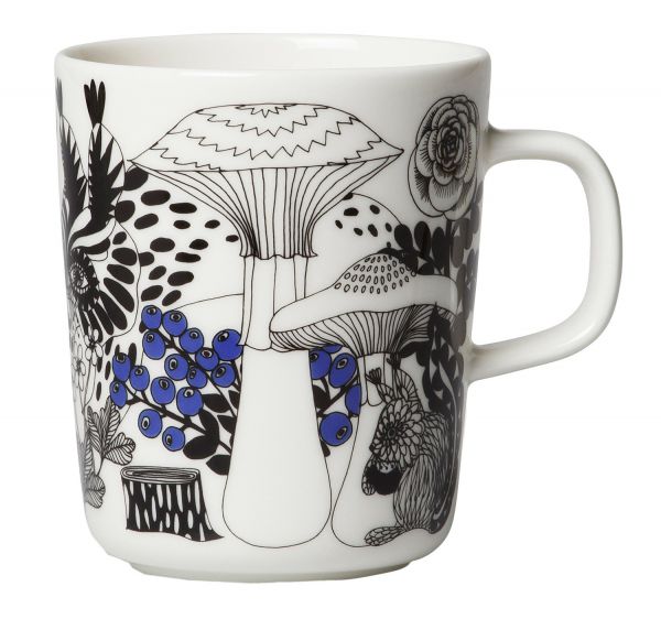 Oiva Unikko Becher Dunkelblau//Weiß 0.25 Liter Marimekko