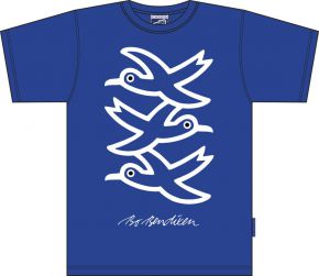 Bo Bendixen Unisex T-Shirt dunkle marine 3 Möwen