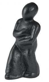 Morsø Figur Was du im Herzen fühlst ist richtig Höhe 13,5 cm schwarz