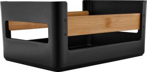 Eva Solo Nordic Kitchen Lebensmittelkiste Höhe 12,5 cm Breite 19 cm Länge 27 cm schwarz, braun