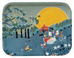 Opto Design Mumin Sonnenuntergangsparty Bonnier Tablett 20x27 cm
