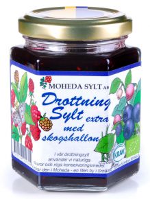 Moheda Bio Blaubeer Himbeer Konfitüre Drottningsylt extra 200 g