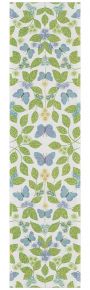 Ekelund Frühling Schmetterlingstraum Tischläufer (Öko-Tex) 35x140 cm grün, blau, weiß