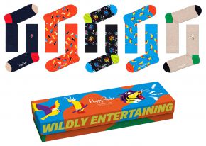 Happy Socks Unisex Strümpfe Animal Geschenkbox 5 Stk.