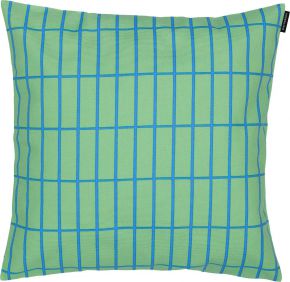 Marimekko Tiiliskivi (Ziegelstein) Kissenhülle 40x40 cm hellgrün, blau