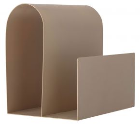 Bloomingville Zeitschriftenständer Höhe 29 cm Länge 31 cm beige