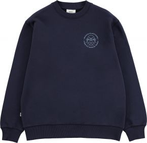Makia Clothing Unisex Sweatshirt mit Print Elvsö dunkelblau Special Edition für Schären & Seen