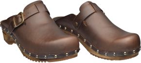 Sanita Damen Clogs Holz offen Kristel