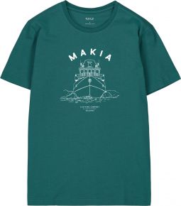 Makia Clothing Herren T-Shirt mit Print Mariner jasper green Special Edition für Schären & Seen