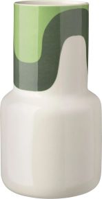 Marimekko Seireeni (Sirene) Oiva Vase Höhe 25 cm weiß, mint, helles moosgrün