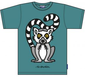 Bo Bendixen Unisex T-Shirt grün Lemur