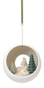 Dottir Nordic Design Wintergeschichten Kitz Teelichtleuchter hängend Ø 13 cm