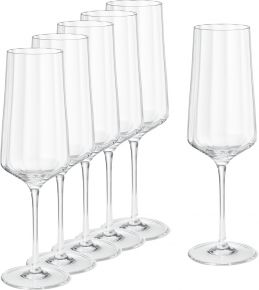 Georg Jensen Bernadotte Champagnerglas 27 cl klar 6 Stk.