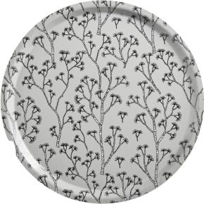 Born in Sweden Tablett Ø 38 cm Pine schwarz, grau