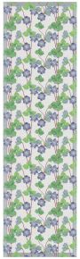 Ekelund Frühling Leberblümchen Tischläufer (Öko-Tex) 35x120 cm blau, weiß, grün