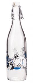 Muurla Mumin Blaubeeren Glasflasche verschließbar 0,5 l