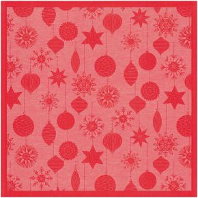 Ekelund Weihnachten & Winter Baumschmuck 330 Mitteldecke (Öko-Tex) 80x80 cm rot