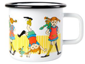 Muurla Pippi Langstrumpf Pippi Tasse / Becher Emaille 0,37 l