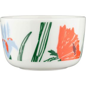 Marimekko Puutarhakutsut (Garteneinladung) Oiva Schüssel 0,25 l cremeweiß, grün, orange