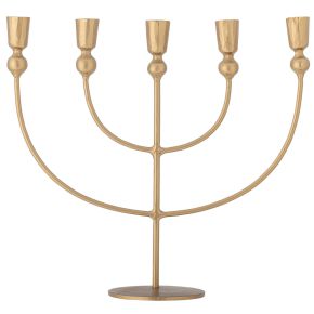 Bloomingville Kerzenständer 5 flammig gold Höhe 31,5 cm Länge 35 cm Tiefe 11,5 cm Linka