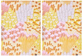 Vallila Nummi (Moor) Geschirrtuch (Öko-Tex) 50x70 cm gelb, orange, rost, rosa, beige, weiß 2 Stk.