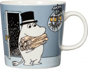 Moomin by Arabia Mumins Muminpapa Tasse / Becher 0,3 l blaugrau, cremeweiß, mehrfarbig