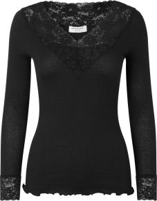 Rosemunde Copenhagen Damen T-Shirt (Öko-Tex) Langarm / V-Ausschnitt 4865