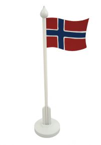 scandinavian-lifestyle Tischflagge Norwegen Höhe 32 cm