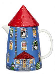 Moomin by Arabia Mumins Haus Krug 1 l blau, mehrfarbig