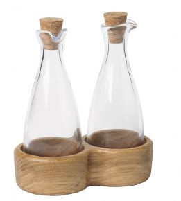 Kay Bojesen DK Menagerie Öl- & Essigflasche m. Halter 3 tlg.