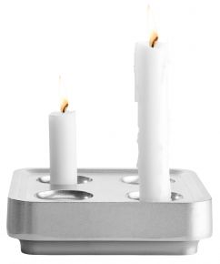 Born in Sweden Stumpastaken Fyran Kerzenständer für 4 Kerzen 16x16 cm recyceltes Aluminium